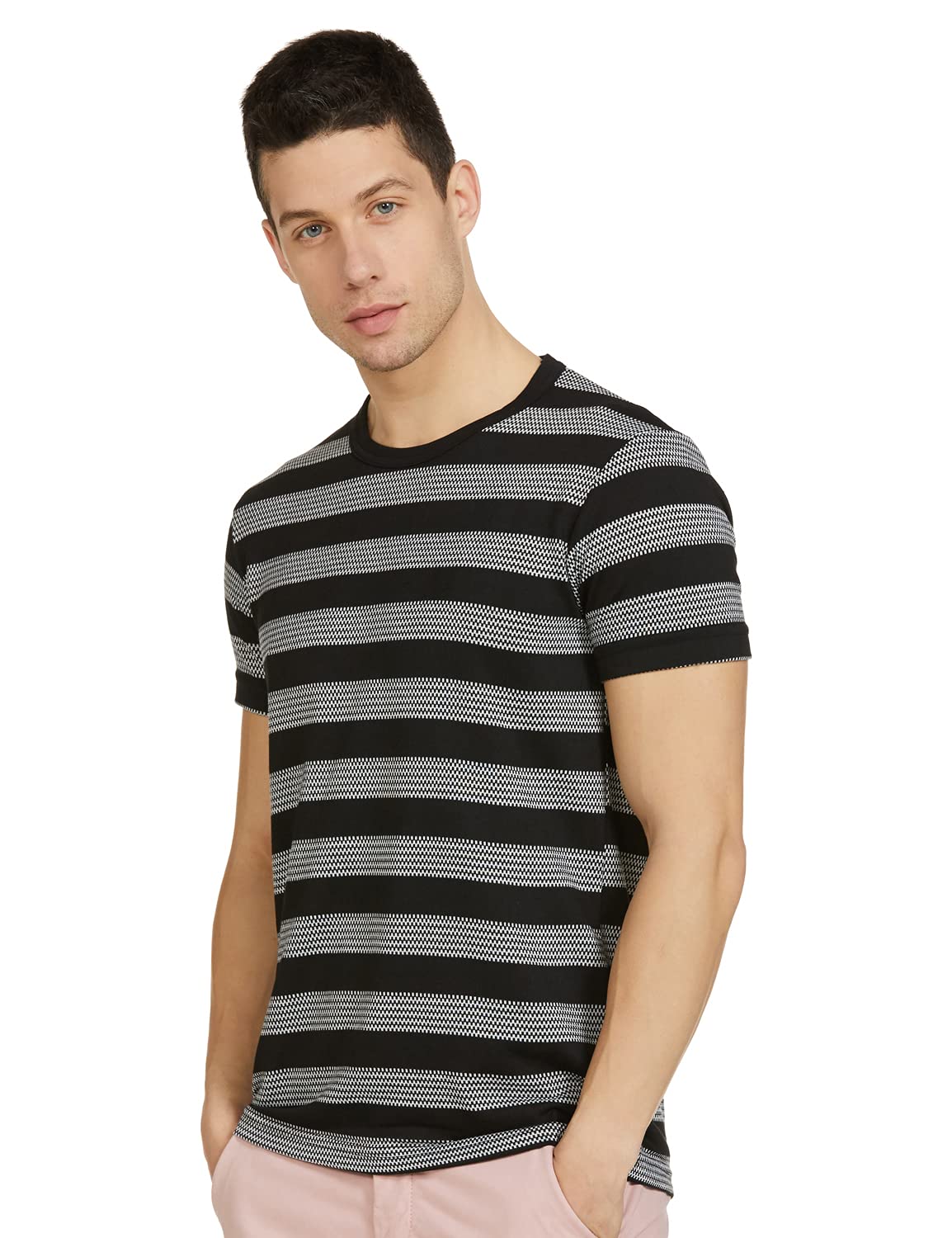 jonney Men's Cotton Blended Regular Fit Round Neck T-Shirt-picture-17