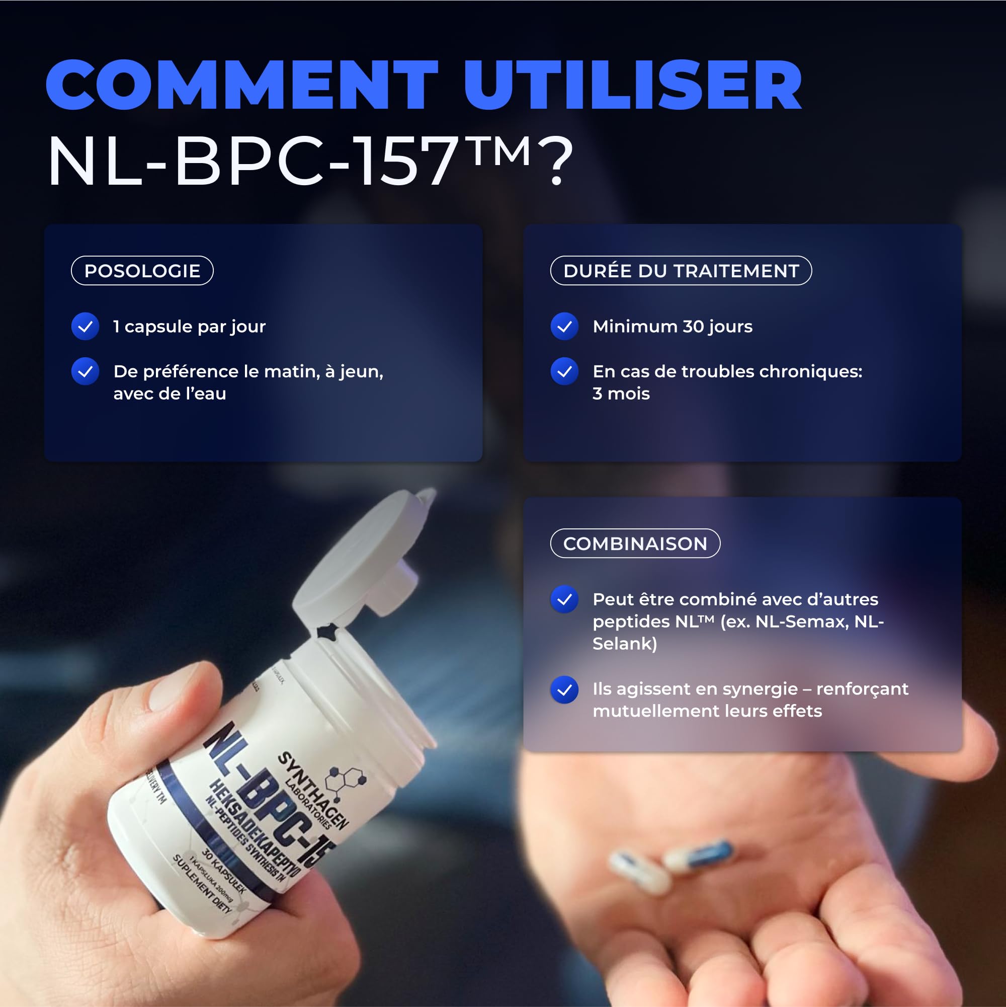 SYNTHAGEN LABORATORIES - NL-BPC-157 - HEXADECAPEPTIDE - Pour les Muscles et  la Rgnration Post-Entranement - Peptides pour la Salle de Sport BPC -  Pour le Traitement des Blessures : Amazon.fr: Hygine et Sant