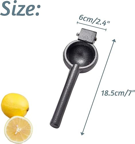 Miniatura 2 de ARC, J-002 - Exprimidor de limón y lima de hierro fundido, exprimidor de alta resistencia, exprimidor de cítricos frescos, ideal para exprimir