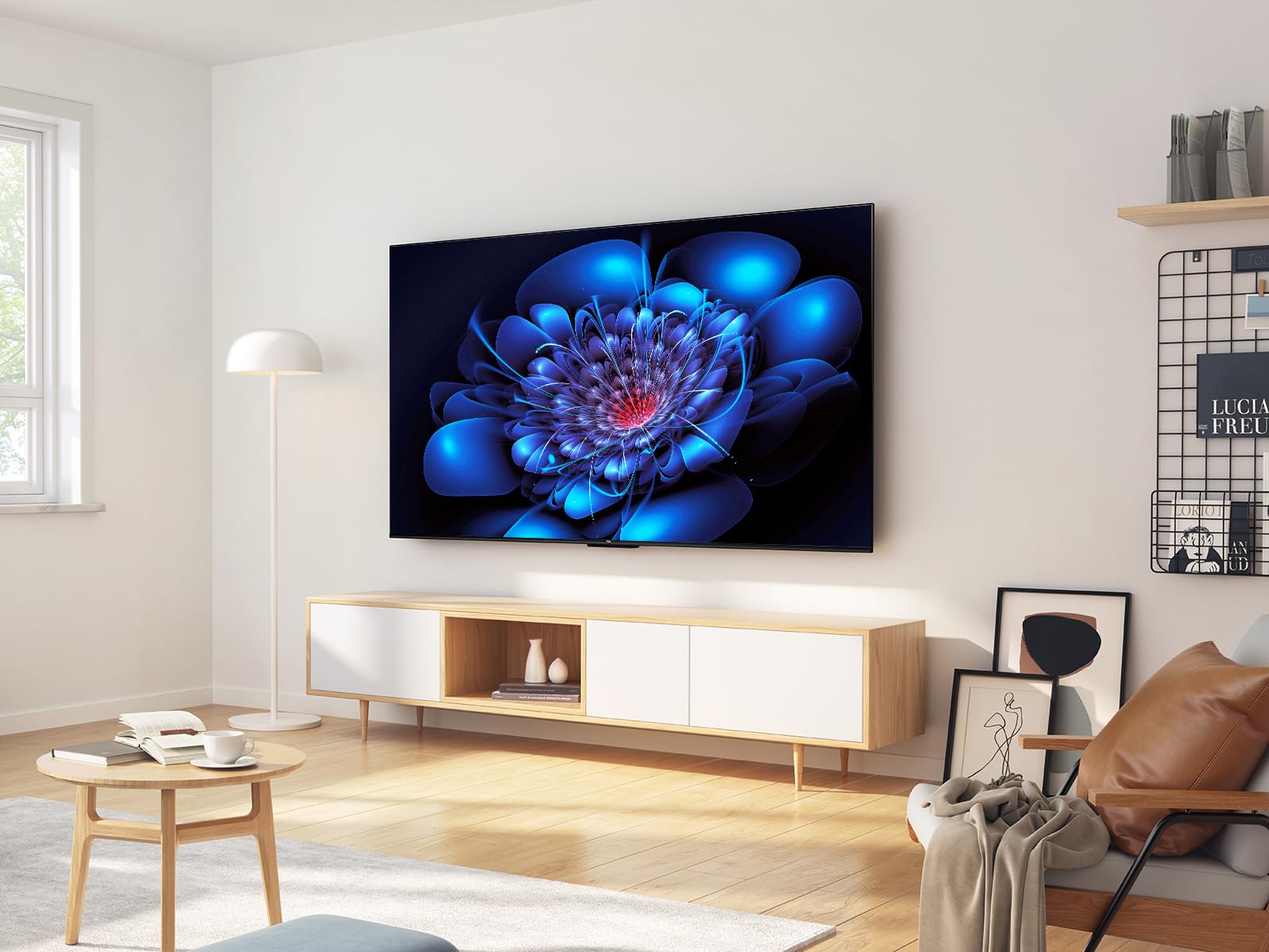 TCL 65P6K TV LED Direct da 65", TV HDR 4K, Smart TV con tecnologia Google TV (Dolby Audio, Motion Clarity, compatibile con Google Assistant e Alexa)