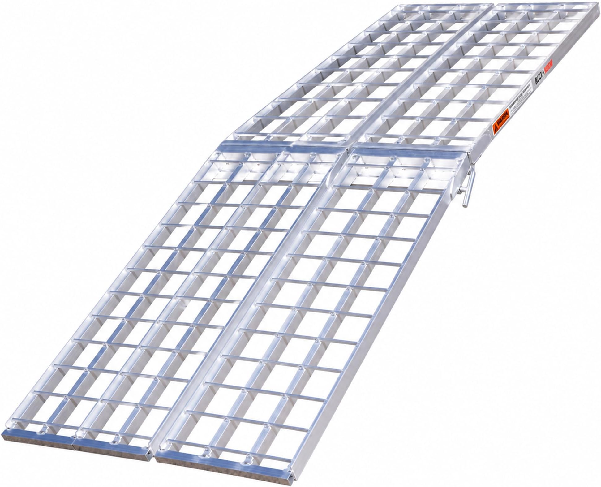 Black Widow Aluminum Arched Folding Motorcycle Ramp, 1,500 lb, 9 Ft x38 in