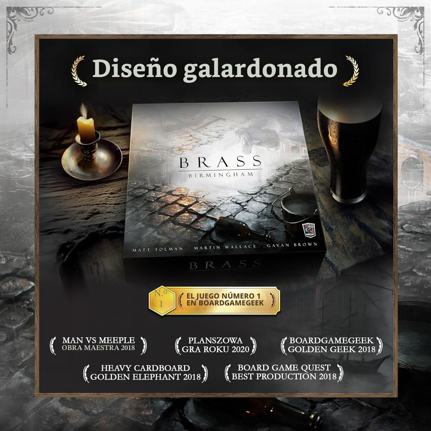 Roxley Games Brass Birmingham - Juego de mesa para 2 a 4 jugadores, a partir de 14 años