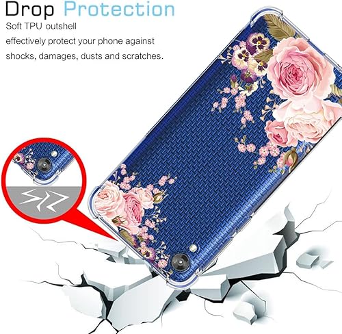 Miniatura 14 de Funda para Moto E6, Motorola E6 XT2005DL Linda Caso, Transparente Flexible Bumper TPU Suave Goma Silicona Funda para Motorola Moto E6