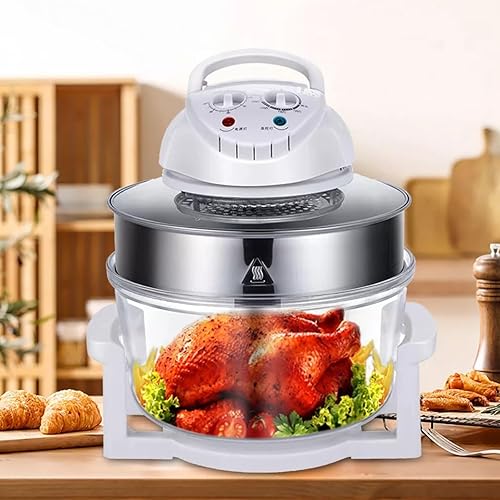 Miniatura 8 de Freidora de aire de 17 L, freidora de aire multifuncional, asar, recalentar, deshidratar, tecnología Air Crisp, horno de convección infrarroja,
