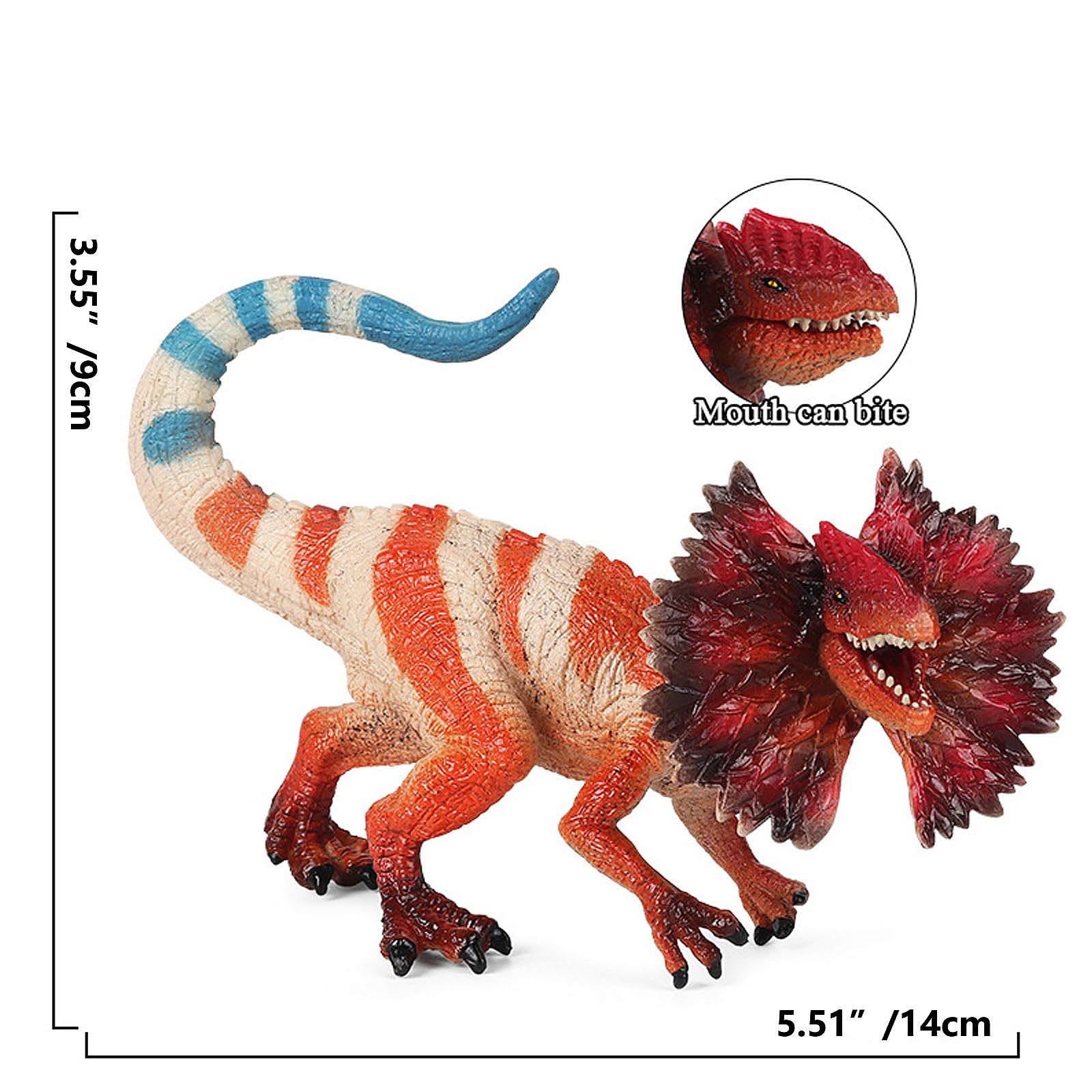 Gemini&Genius Dinosaur Toys Dilophosaurus with Moveable Jaw
