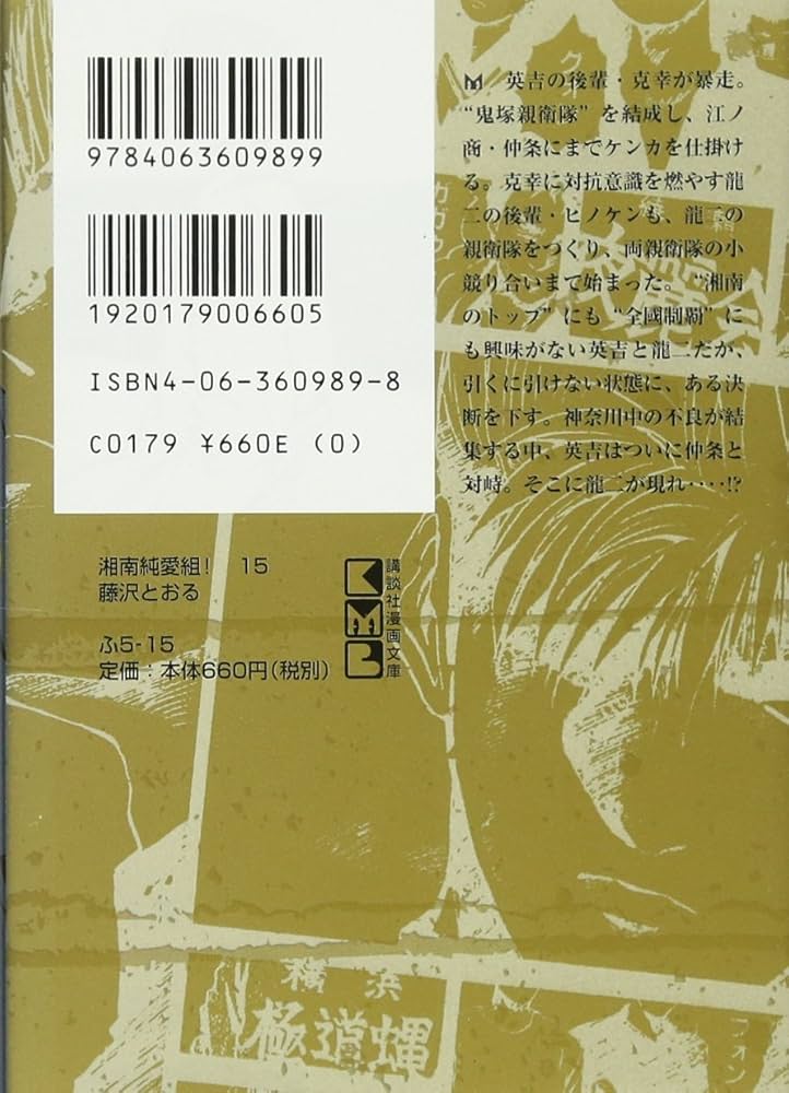 湘南純愛組! vol.15 (講談社漫画文庫 ふ 5-15) | 藤沢 とおる