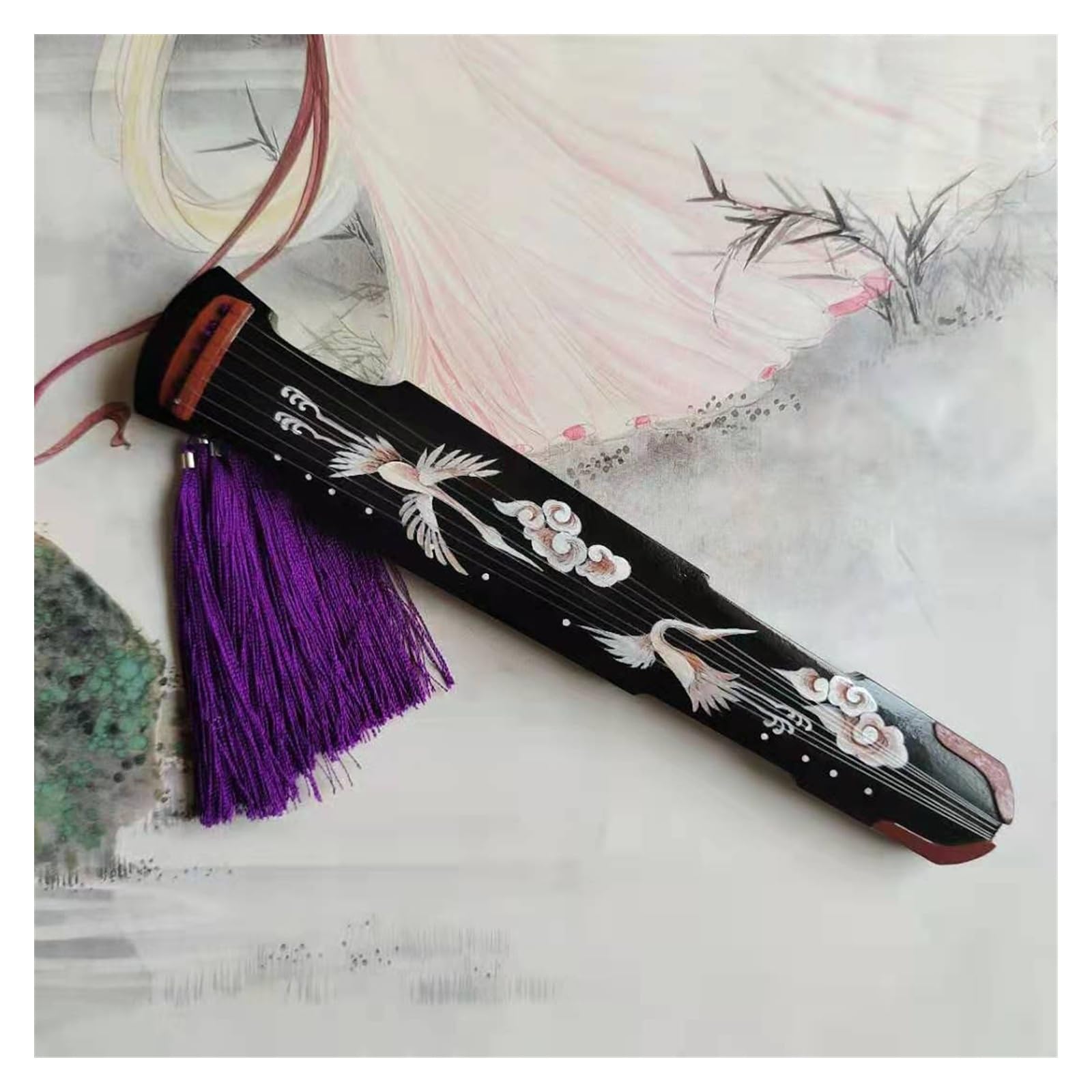 Mini instrument de musique ornemental modèle Guqin