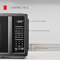 Vista 5 de TOSHIBA ML4-EM09PA(BS) - Horno microondas pequeño de encimera con 6 menús automáticos, función de silencio, bloqueo infantil, artículos esenciales