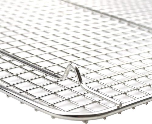 Miniatura 3 de Foraineam - Paquete de 2 estantes de enfriamiento de acero inoxidable, 11.5 x 16.5 pulgadas, estante grande para hornear que se adapta a bandejas de