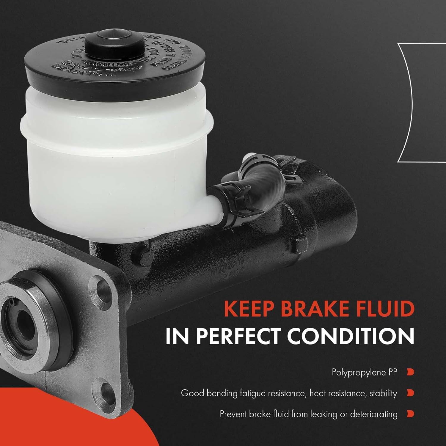 A-Premium Brake Master Cylinder with Reservoir and Cap Compatible with Toyota Vehicles - Cressida 1980-1984, Pickup 1979-1985