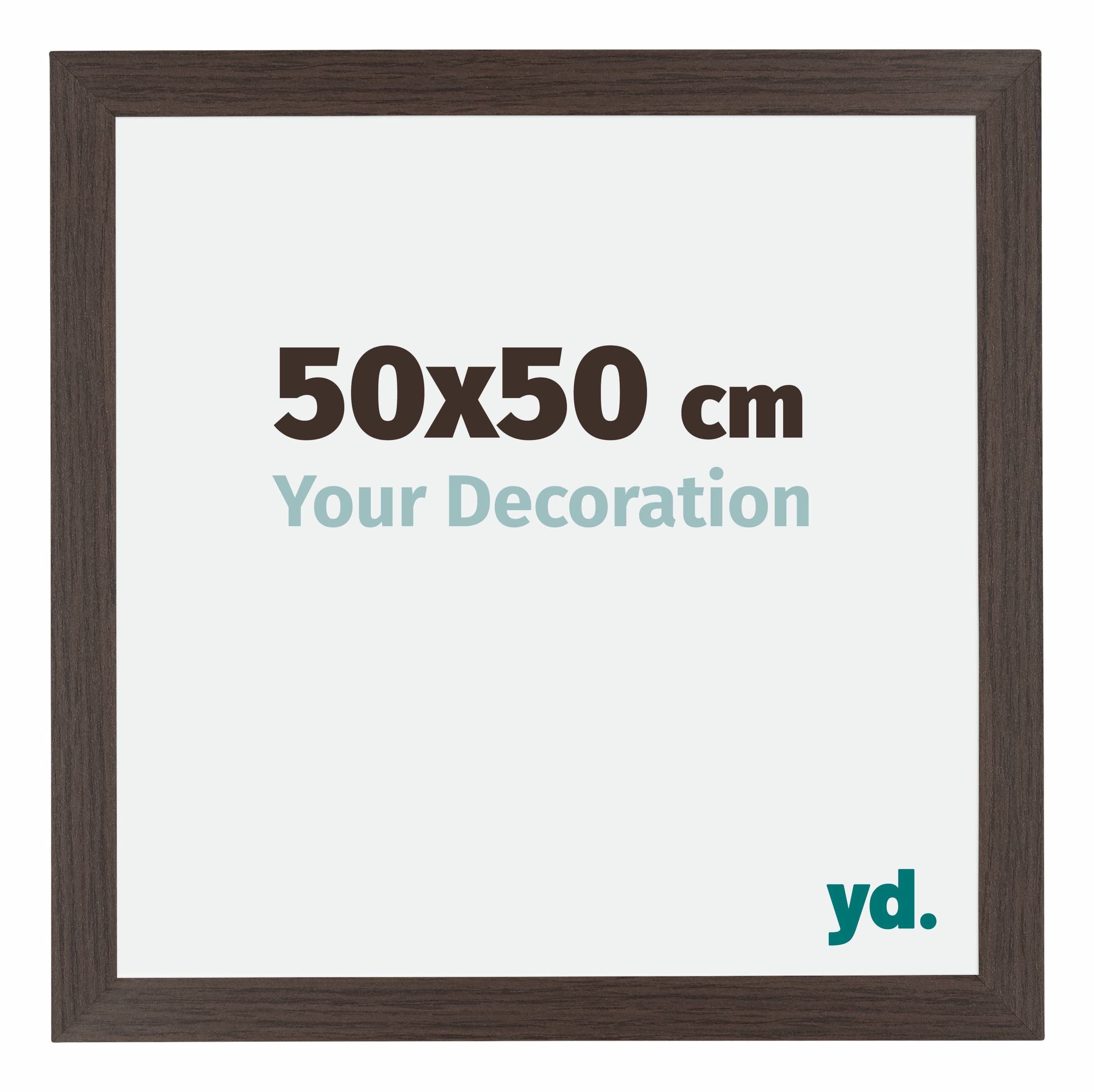 Your Decoration - Puzzle frame 50x50 - Oak Dark - Puzzle frame 500-1000 Pieces - MDF Photoframe - Mura