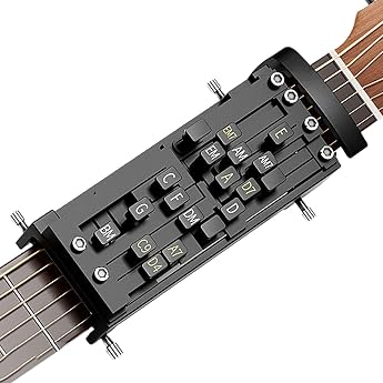 Guitar Chord Trainer Guitar Aid for Chords Guitar Chord Pusher Guitar Chord Changer Tool Set Acoustic Guitar Changer Trainer Learning Tools Guitar Trainer Tool