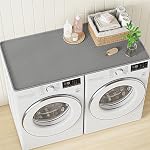 NAMTSO 54" x 27.5" Washer and Dryer Covers for the Top, 1 Pack Large Silicone Washing Machine Cover for Washer Dryer Countertop, Washer Dryer Top Protector Mat for Laundry Guard Dust Cover Pad, Gray