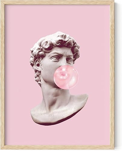 Miniatura 72 de Haus & Hues - Póster rosa con diseño artístico de CDs de los años ´90 para pared de habitación, póster estético para habitación VSCO, póster para CD