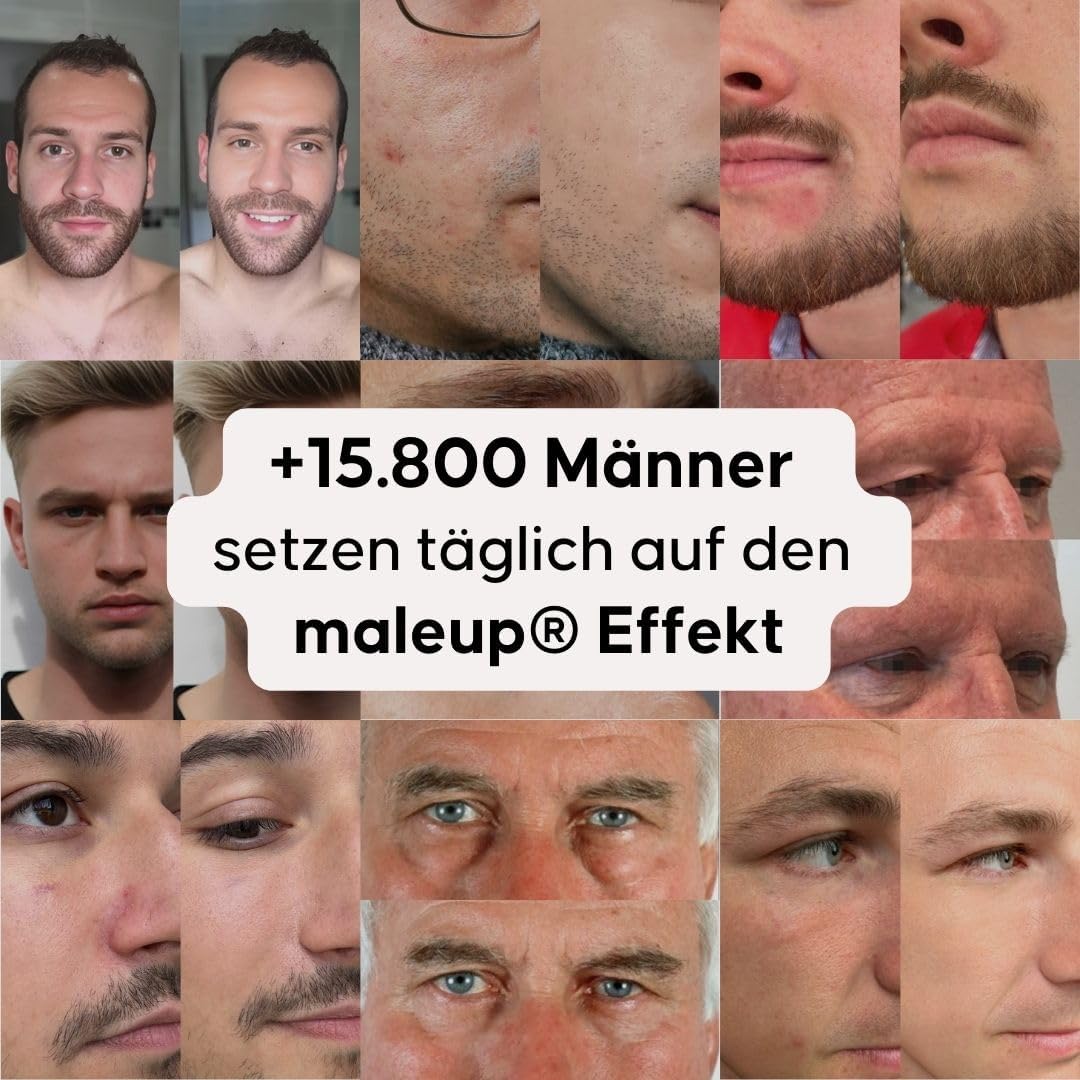 Herren Concealer Medium – 2er-Set Concealer Augenringe Männer MADE IN GERMANY – Für müde Augen & Hautunebenheiten – pflegend & ergiebig