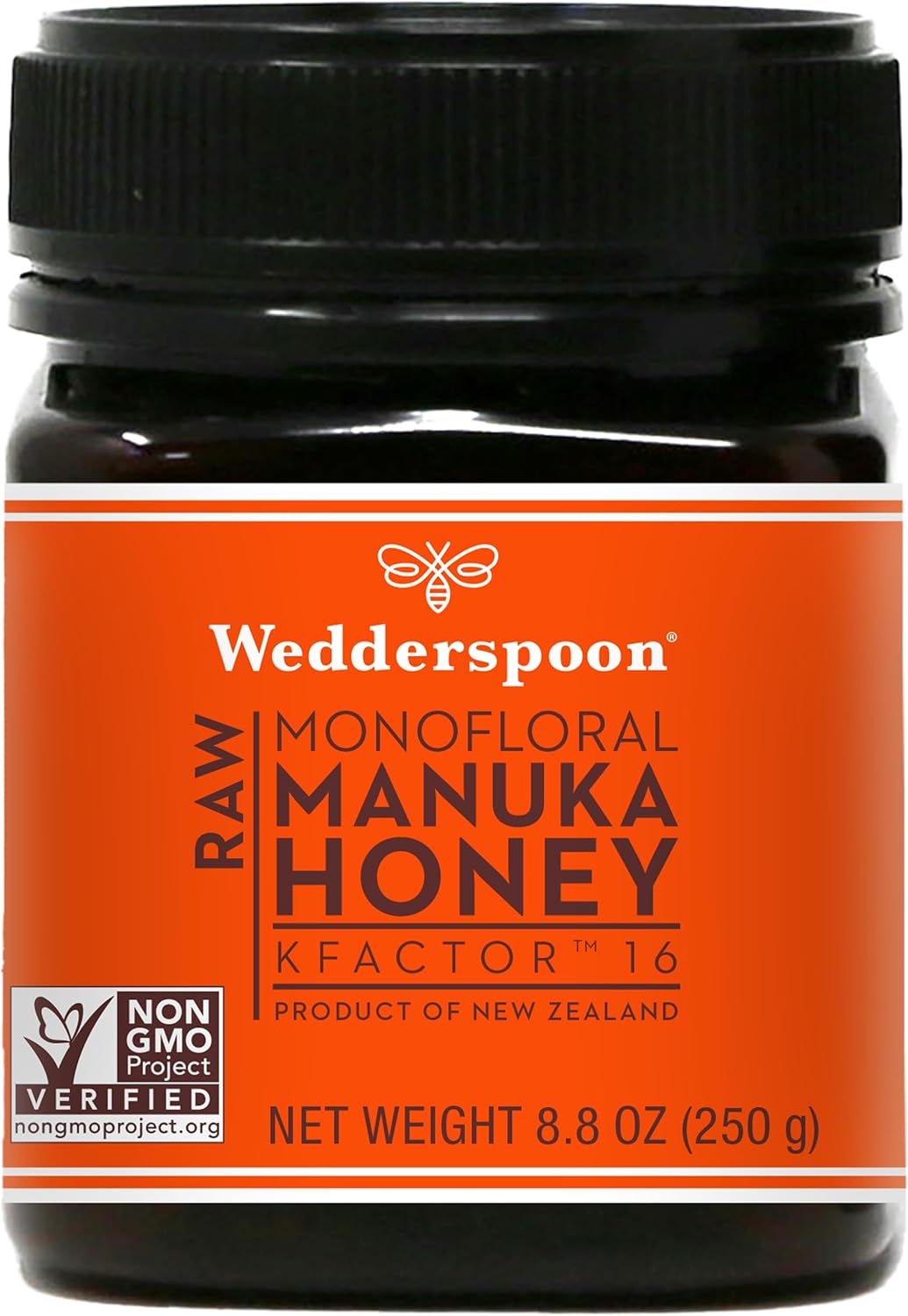 Wedderspoon Raw Premium Manuka Honey Kfactor 16, 8.8 Oz, UnpastEUrized, Genuine New Zealand Honey, Multi-Functional, Non-gmo Superfood Wedderspoon Raw Premium Manuka Honey Kfactor 16, 8.8 Oz, UnpastEUrized, Genuine New Zealand Honey, Multi-Functional, Non-gmo Superfood