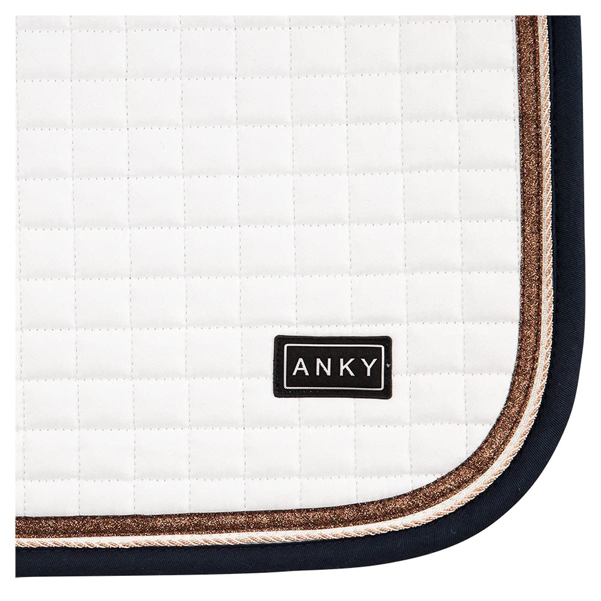 Anky Selle Pad Limited Edition Cotton Twill in Size: Dressage Full (EU). - Bianco - Dressage Full