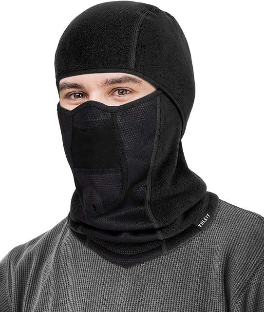 VULKIT Balaclava Face Mask Winter Cold Weather Fleece Balaclava Ski Mask for Men Women Motorcycling, Skiing, Cycling and Running