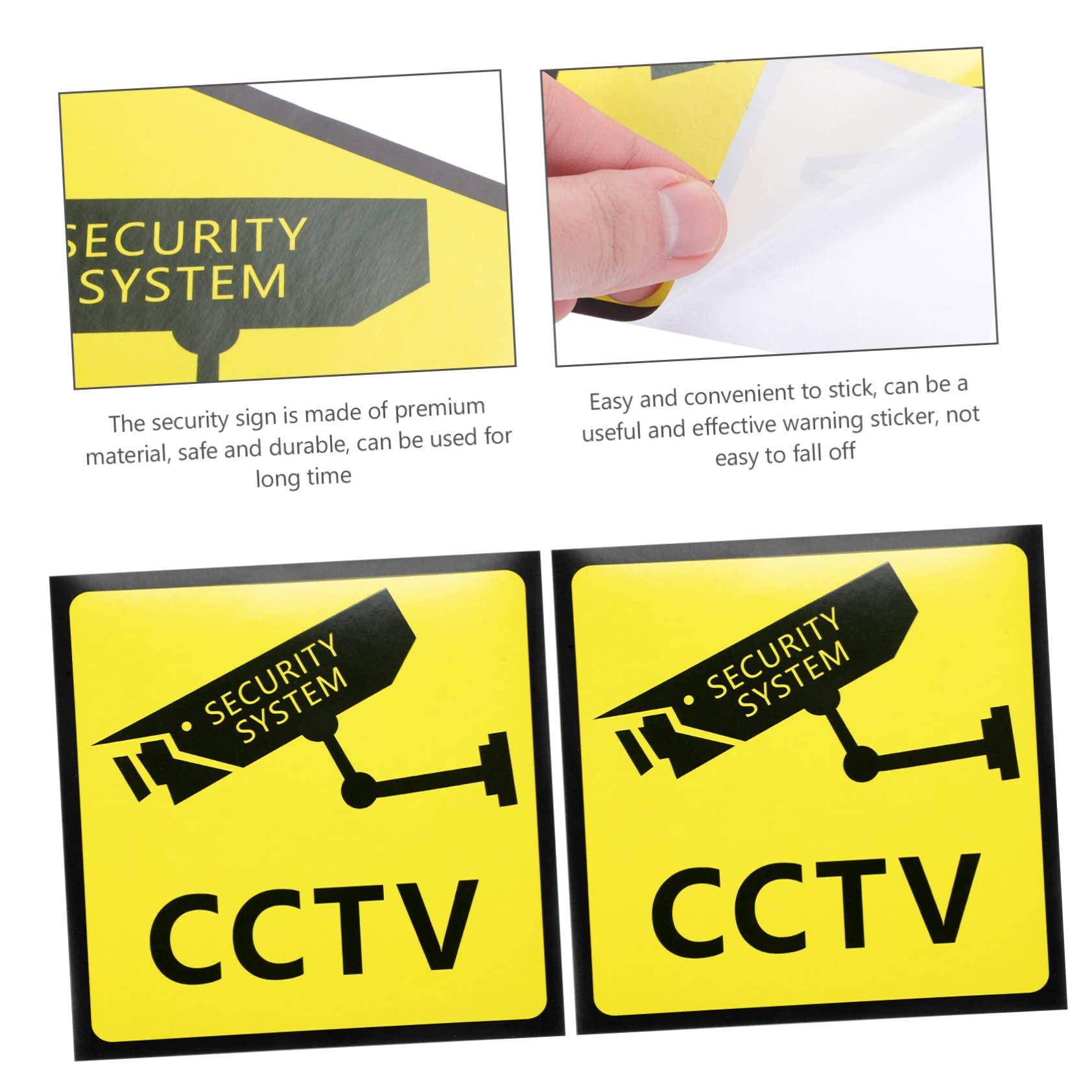 SOLUSTRE 25pezzi Cartelli Di Proprietà Privata Con Video Sorveglianza Di Non Ingressare Segnali Di Sicurezza Per Esterni Facili Da Applicare e Resilienti Alle Intemperie