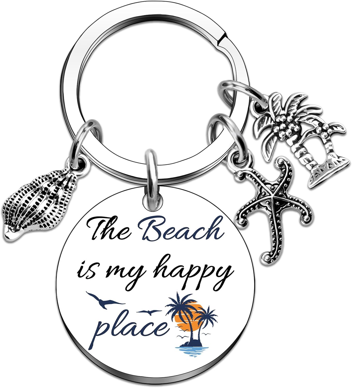 Beach Keychain Beach Themed Gifts Beach Gifts for Women Ocean Gift