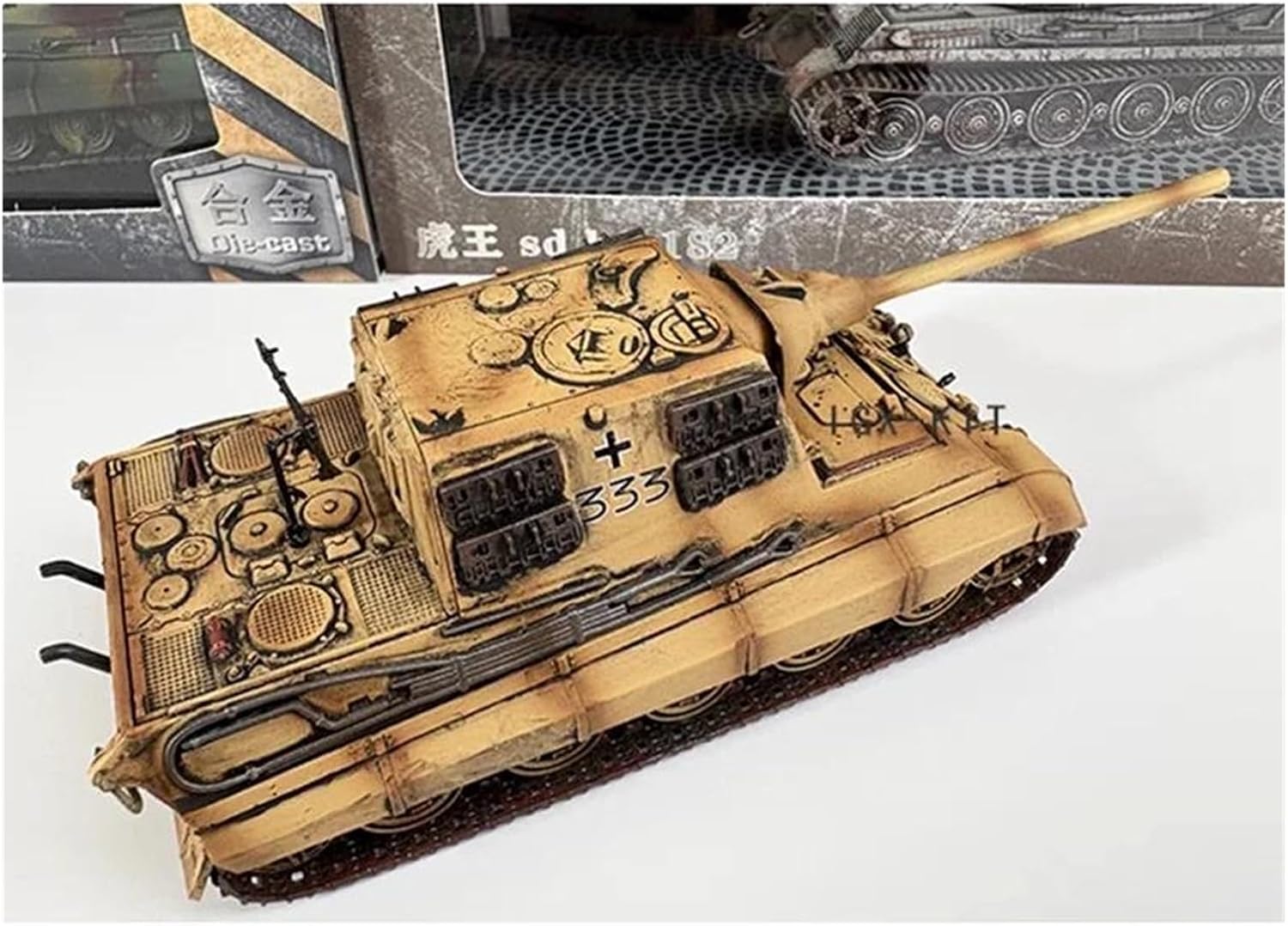 Realistic Tank 1:72 Scale for German Tiger Heavy Tank Model Kit Static Die Casting Collectible Ornament Static Tank Model