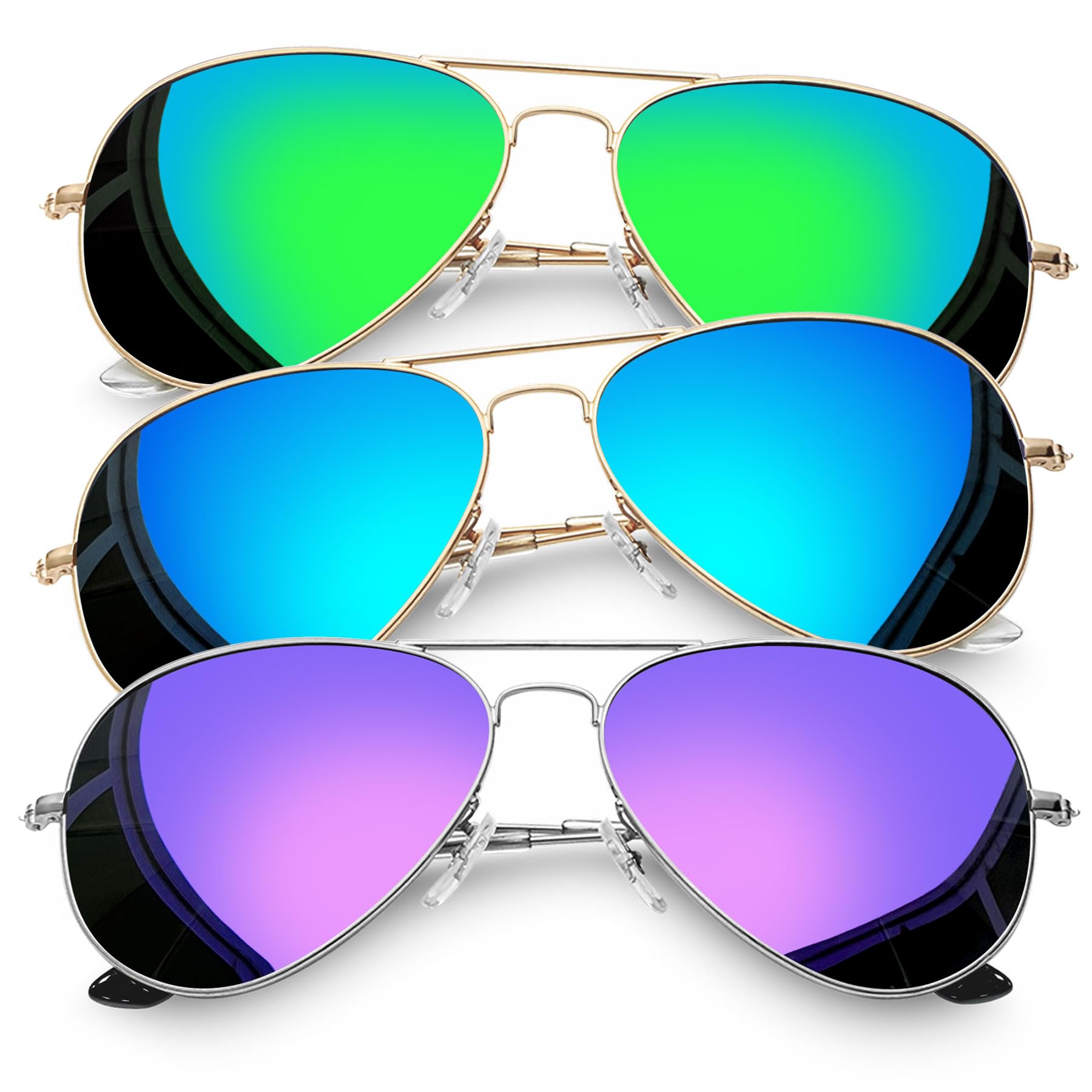 Joopin Polarized Metal Aviation Sunglasses Men, Classic Military Sun Glasses Women, Rectangle Shades UV400 Protection Costume