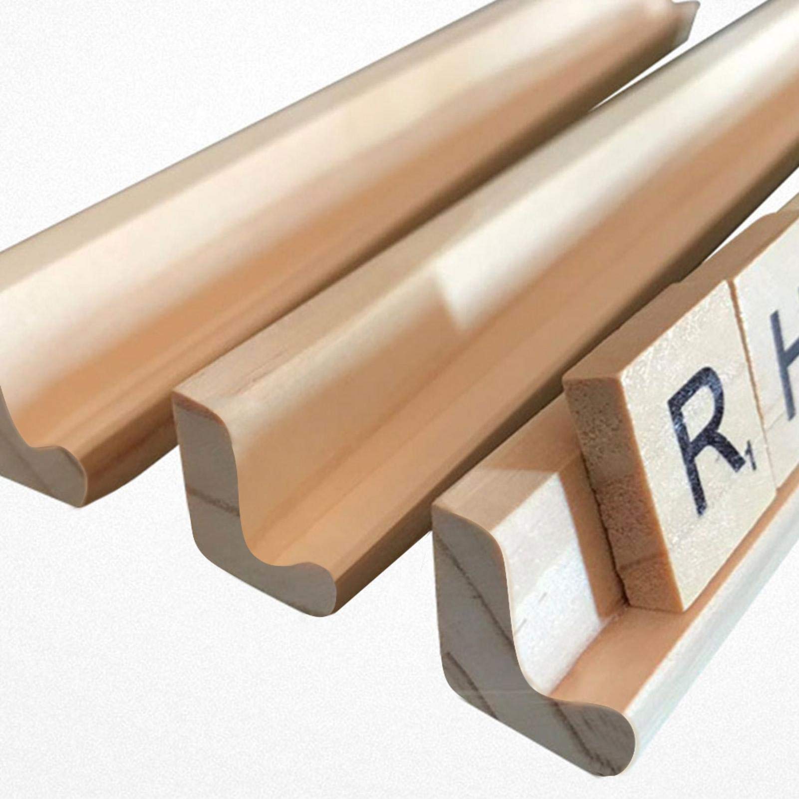 Weqizuerqi Domino Halter Aus Holz - 4 Tabletts Für Dominospiele