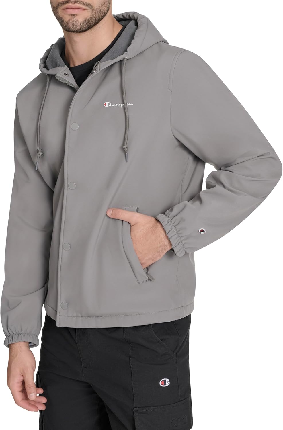 Champion mens Hooded Coaches Rain Jacket - Image 3