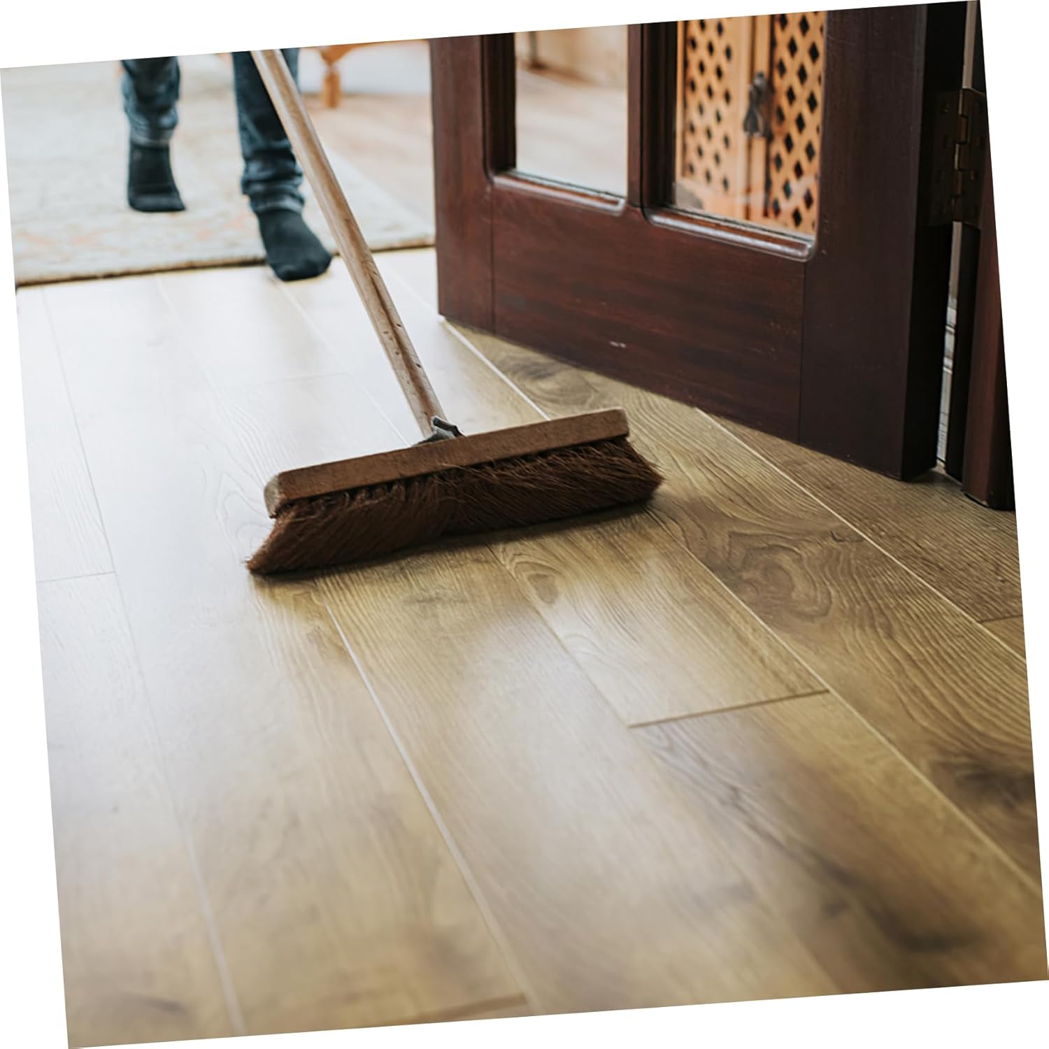 Gadpiparty 36Pcs Vinyl Floor Stickers Self Adhesive Wood Grain Floor Tiles Easy to Install and Maintain Peel and Stick Flooring for Home M²