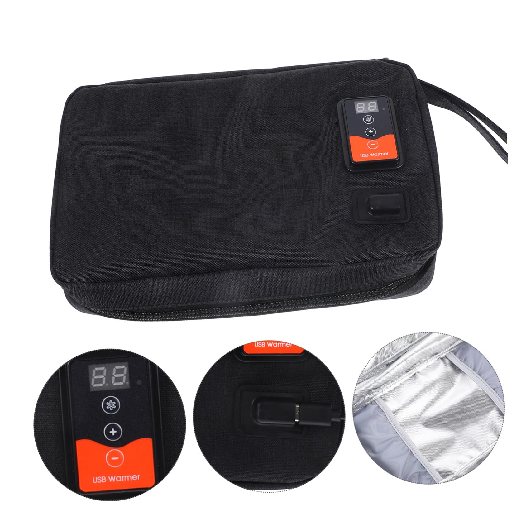 Calentador Negro Toallitas Húmedas Portátil Bebés USB