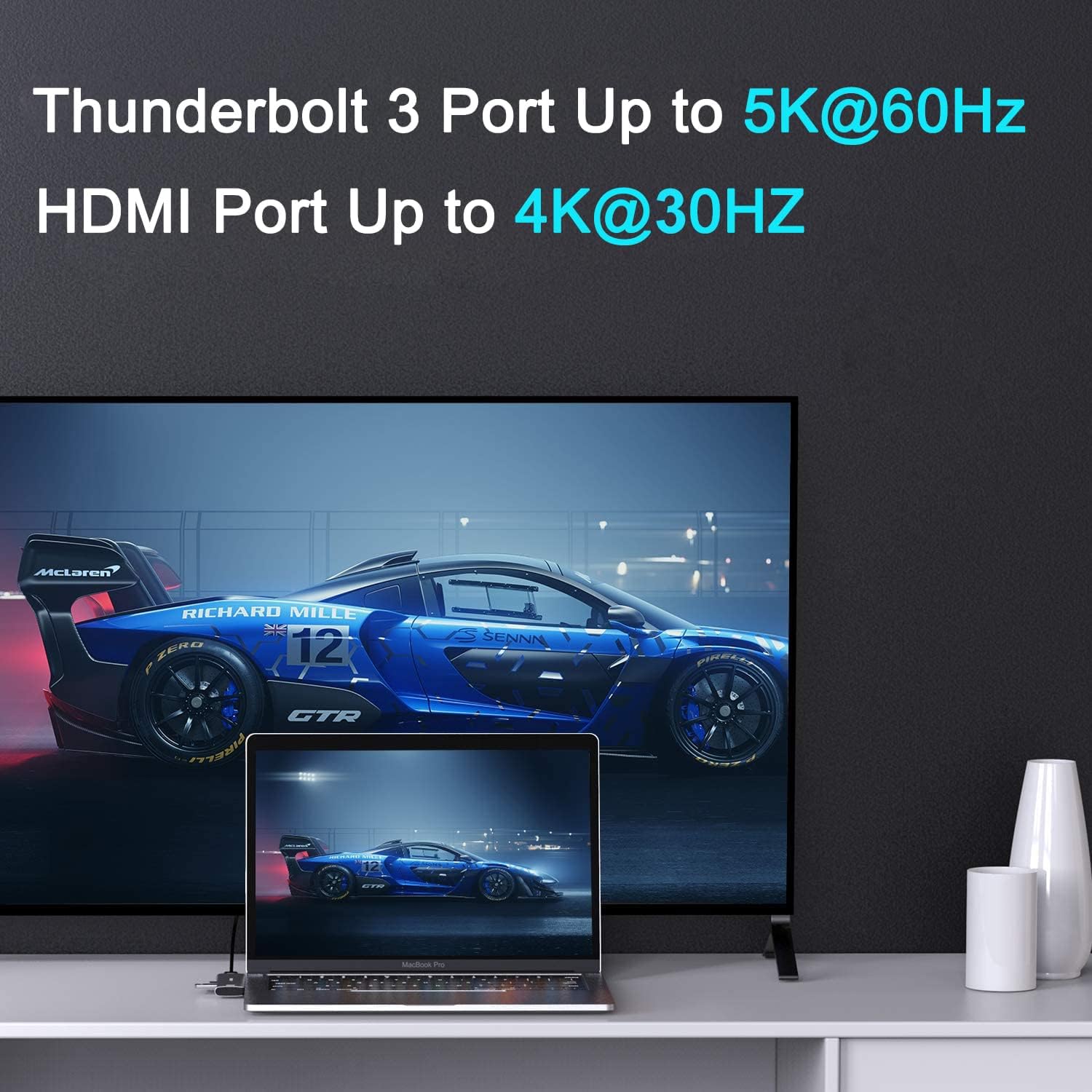 USB C Adapter for MacBook Pro 2022 2021 2020, MacBook Pro USB Adapter, 7 in 2 MacBook Pro Accessories for MacBook Pro/Air M1M2, Mac Dongle with 4K HDMI, 2 USB 3.0, TF/SD, USB-C 100W and Thunderbolt 3 : Electronics