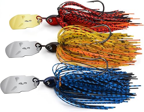 Miniatura 9 de MadBite Bladed Jig Fishing Lures, 5 pc Multi-Color Kits, Irresistible Vibrating Action, Sticky-Sharp Heavy-Wire Needle Point Hooks, Popular 12 oz