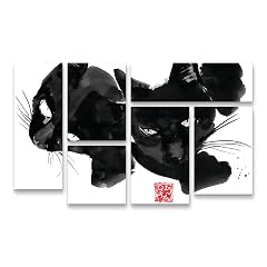Trademark Fine Art 6 Piece Panel Set Art - Pechane Pom Wollie Wall Art for Living Room Bedroom