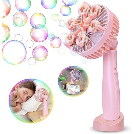 Amazon itary シャボン玉 バブルマシン 子供 シャボン玉製造機 シャボン玉おもちゃ 組み立て簡単 携帯スタンド可 子供 多機能 おもちゃ 外遊 ピクニック キャンプ 誕生日プレゼント シャボン玉液は別売 ピンク シャボン玉セット おもちゃ