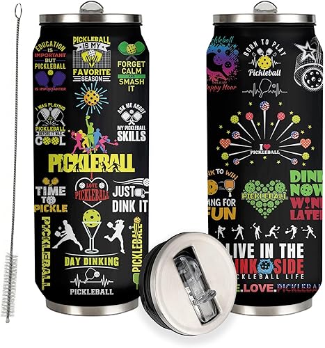 Vaso Tumbler de Pickleball Regalos para Mujeres, Hombres - Regalo de Pickleball para Mujer - Navidad, Regalo de Cumpleaños para Amantes del