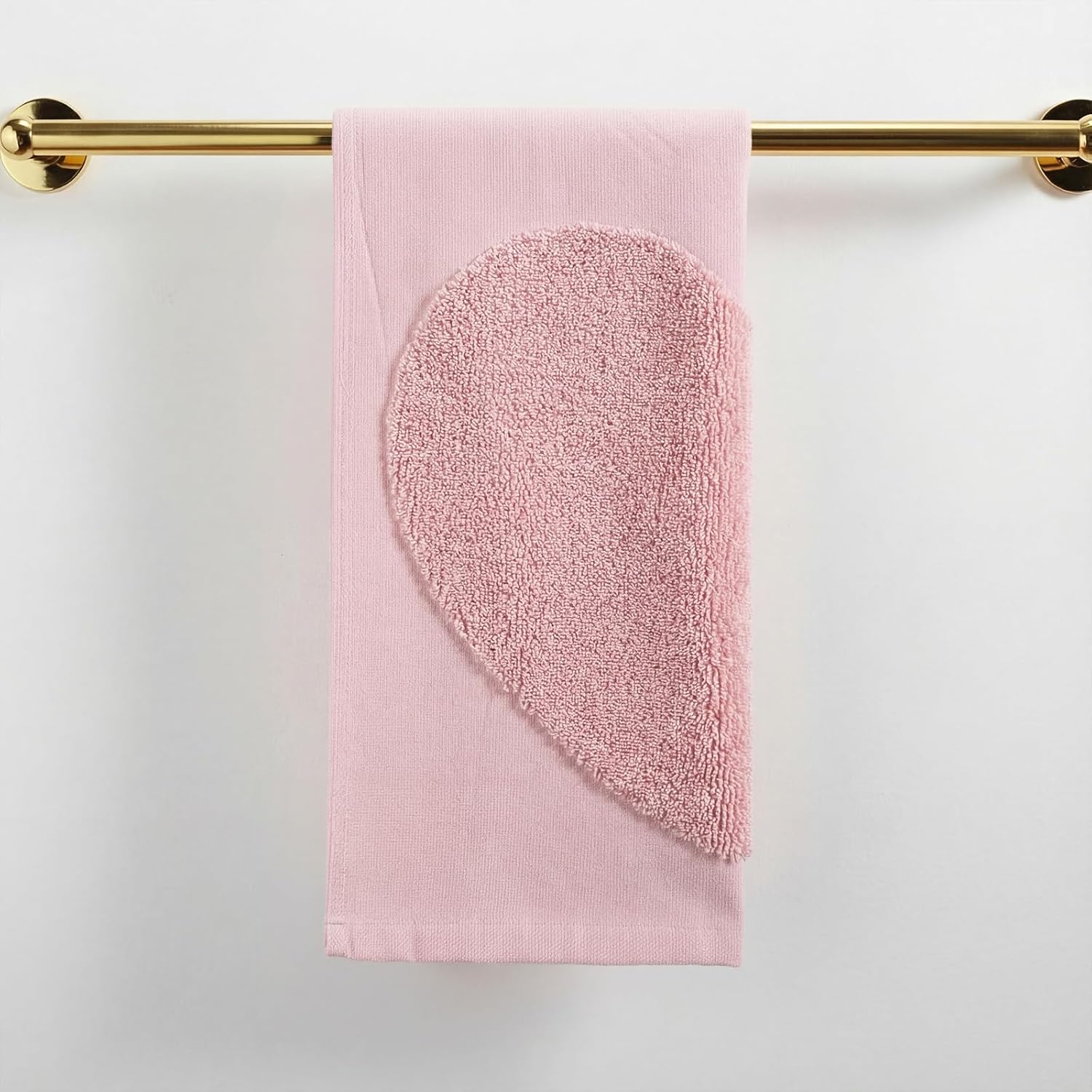 2 Pack Valentines Day Hand Towels Cotton 29 x 13.5 Inches Pink Heart 3D Pattern Bathroom Towel Love Decorative Gift Set Valentines Home Bathroom Decor - Image 6