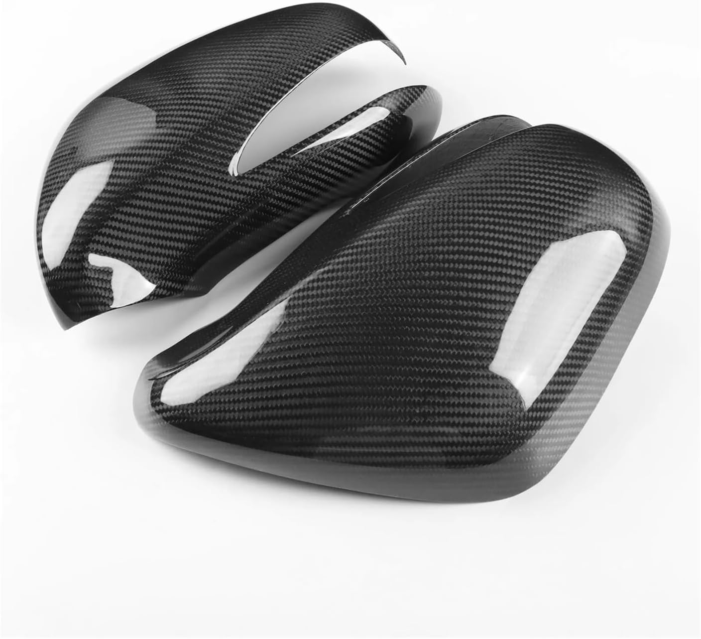 2 個のカーボンファイバーバックミラーカバーアドオンリアビューシェルレクサス IS350 IS250 ES350 2008