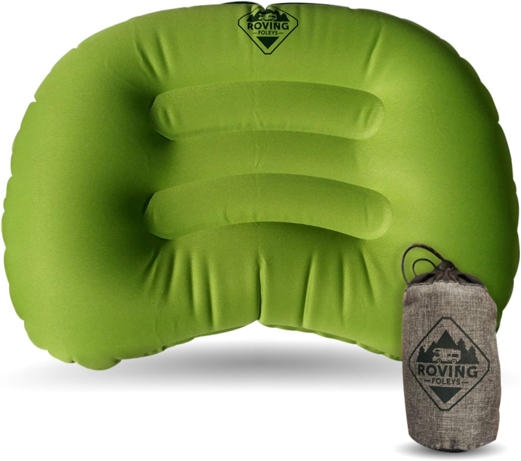 Gypsys Cart Travel Camping Pillow. Ultralight and Ultra Compact Inflatable Cushion Provides You with A Great Night’s Sleep When On The Road Or Trails. Carrying Case Included