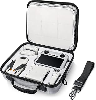 Lykus 2023 Spartan MM300 Carrying Bag Case for DJI Mini 3 Pro/DJI Mini 3, Fit RC Lanyard and up to 7 Batteries [CASE ONLY]