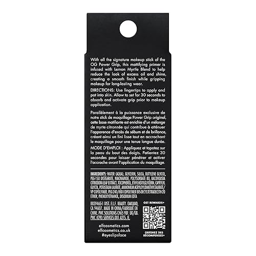 Miniatura 9 de e.l.f. Power Grip Matte Primer Mini, base facial a base de gel e hidratante para suavizar la piel y agarrar el maquillaje, hidrata y imprima, tamaño