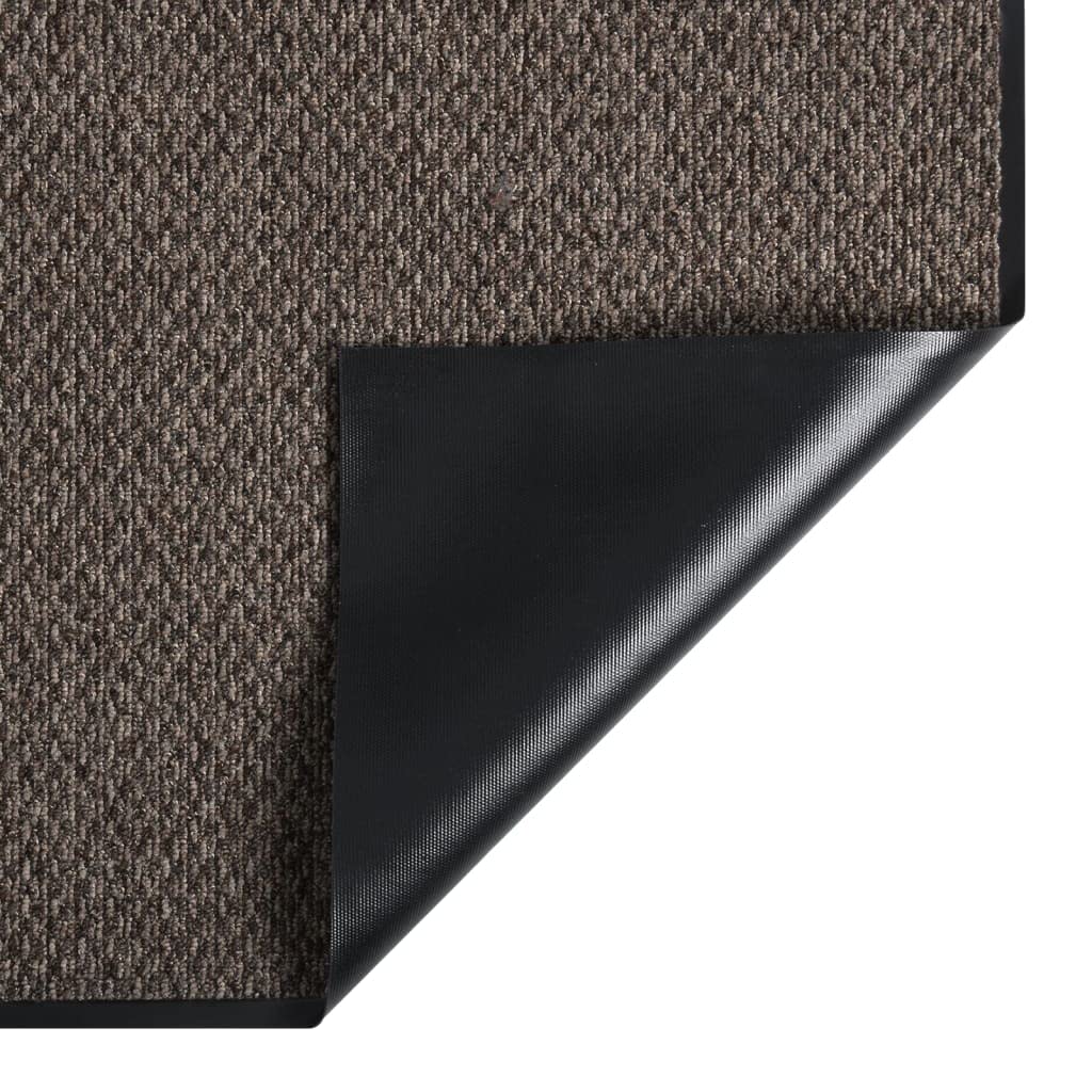 Zerbino beige, 90 x 150 cm, in resistente tappeto con fondo in vinile antiscivolo, per corridoio, ingresso e terrazza coperta