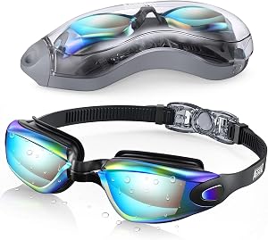 Aegend Swim Goggles, Swimming Goggles No Leaking Full Protect Adult Youth