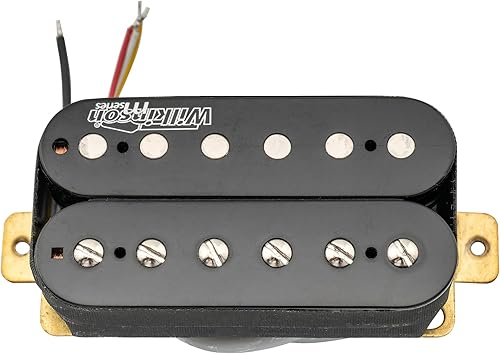 Vista 20 de Wilkinson WOHHB - Juego de pastillas de cerámica para guitarra eléctrica, estilo abierto, estilo Humbucker, pastillas, puente de cuello, para Negro