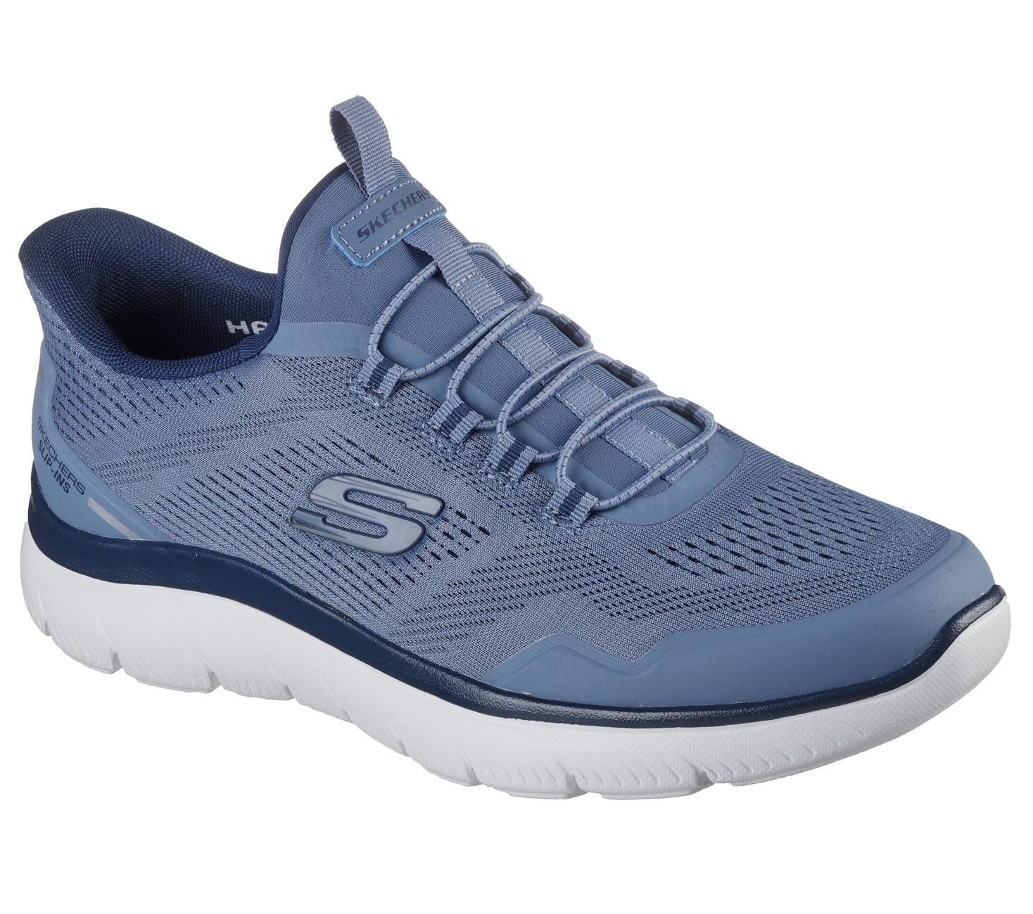 Skechers Men's Summits Top Rate Trainers, Slate Mesh/TPU, 9.5 UK
