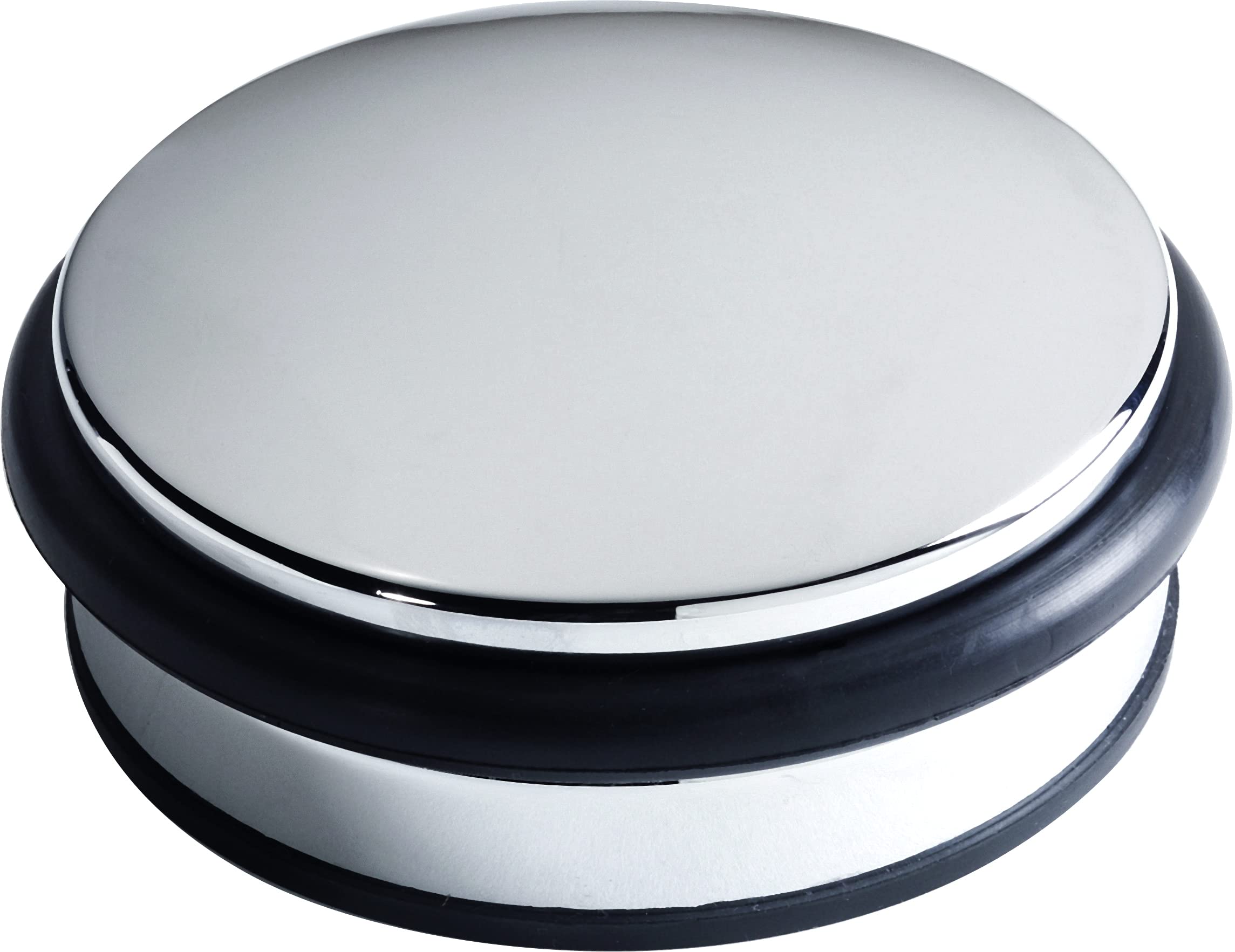 Select Hardware Door Weight, Heavy-Duty Door Stop in Polished Chrome, 10cm, 1.2kg