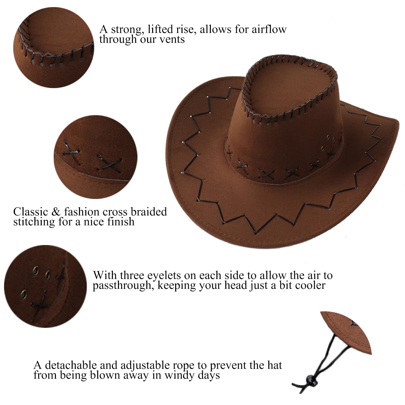 Cappello da Cowboy A Tesa Larga, Occidentale, Il Cappello da Cowboy