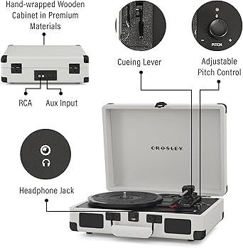 Amazon.com: Crosley CR8005DP-WF Cruiser Plus Vintage 3-Speed