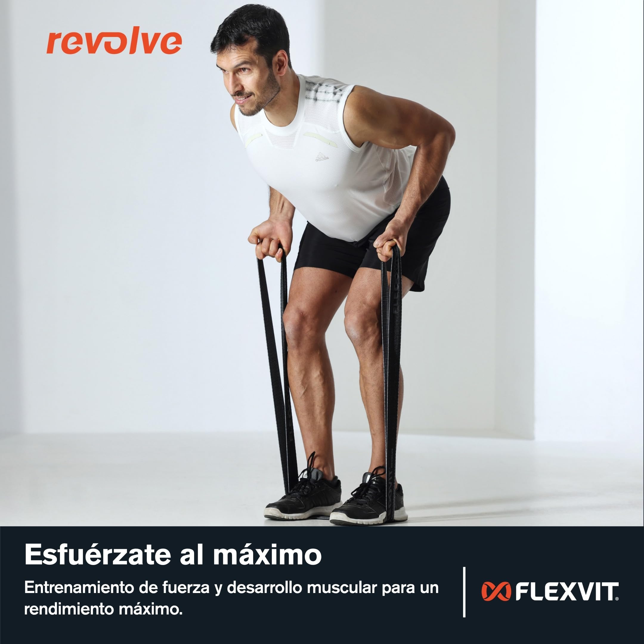 FLEXVIT Revolve - Powerband para Fuerza, Core y Movilidad, 5 Fuerzas