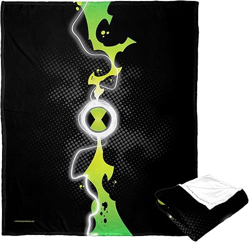 Vista 2 de Northwest Cartoon Network - Manta Ben 10 Silk Touch, 50 x 60 pulgadas, Alien Power