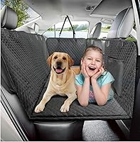 Vista 9 de Vailge Funda de asiento de automóvil para perros, extensor de asiento trasero grande para perros, impermeable, no inflable, parte inferior dura